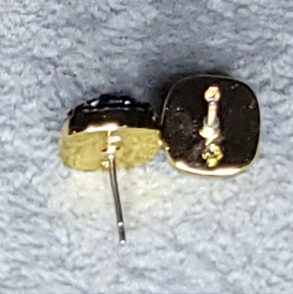 Kate Spade Earrings - Clay Pave Small Square Studs - Picture 4 of 6